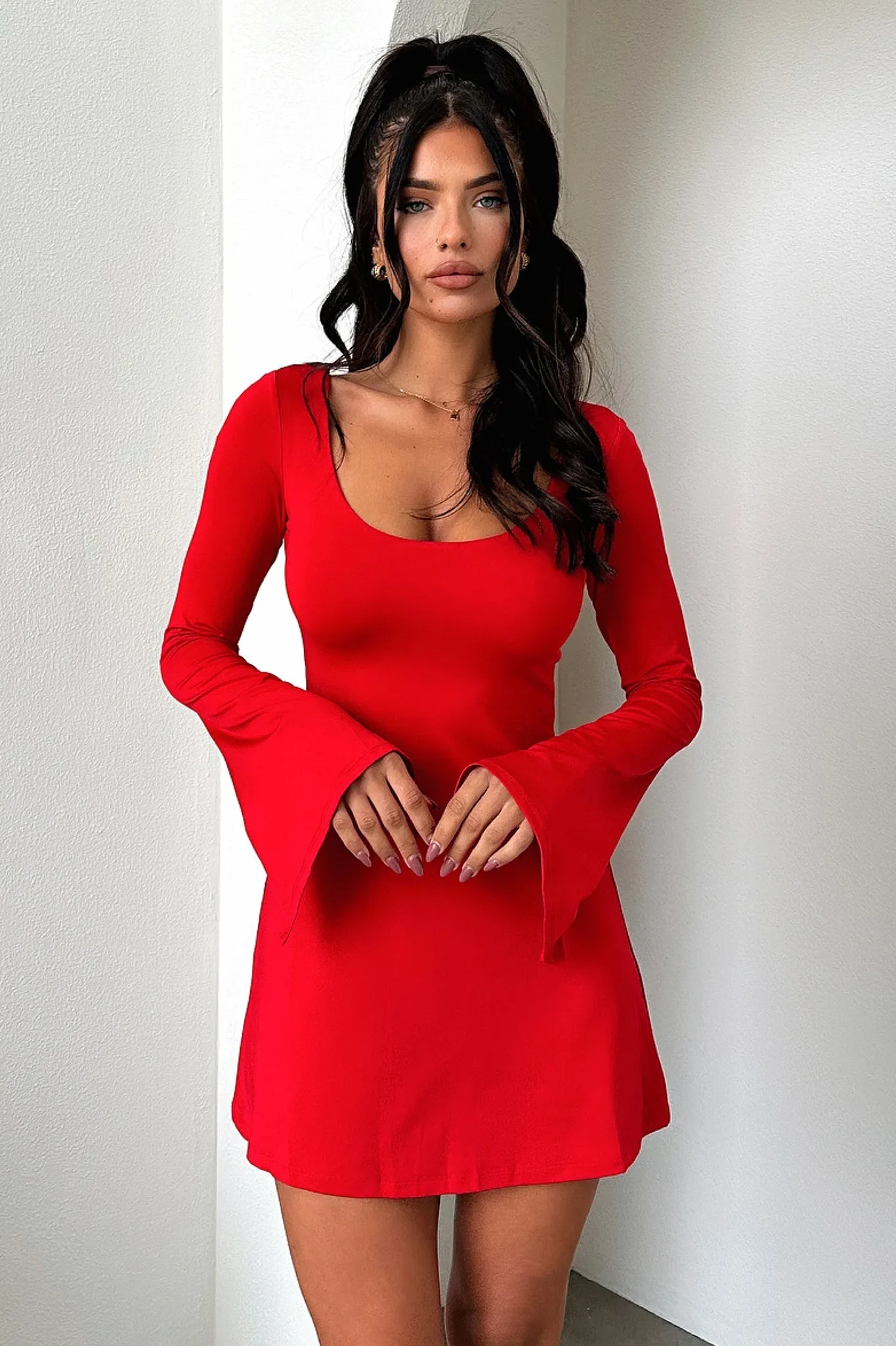 Marcia Long Sleeve Dress - Red sold by Thats So Fetch product image thumbnail 4