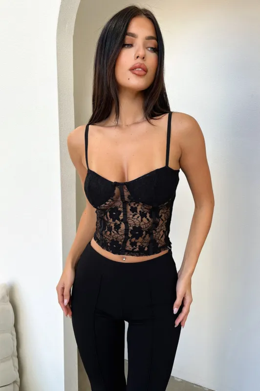 Yvonne Corset - Black sold by Thats So Fetch