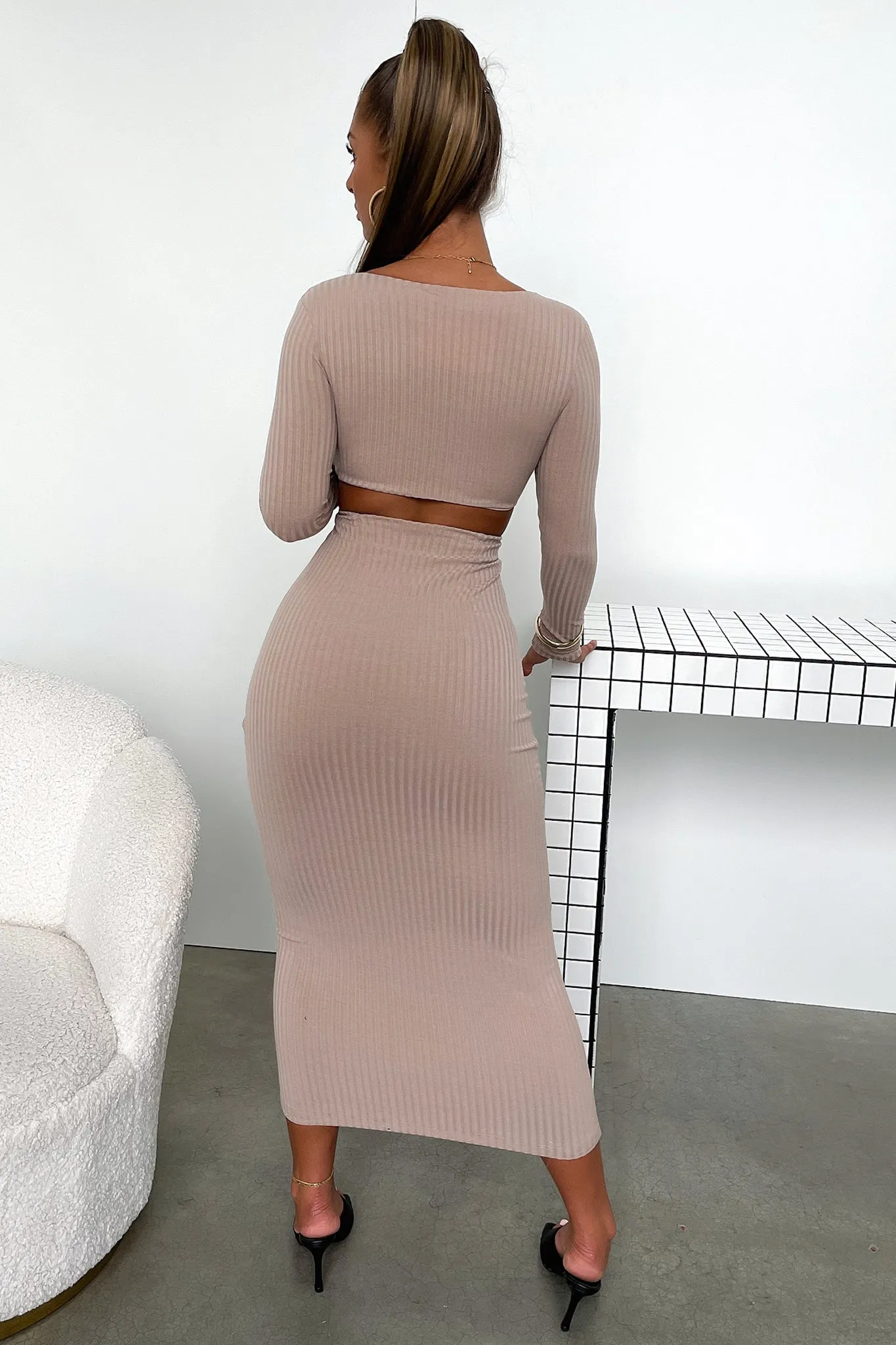 Laska Midi Dress - Tan sold by Thats So Fetch product image thumbnail 5