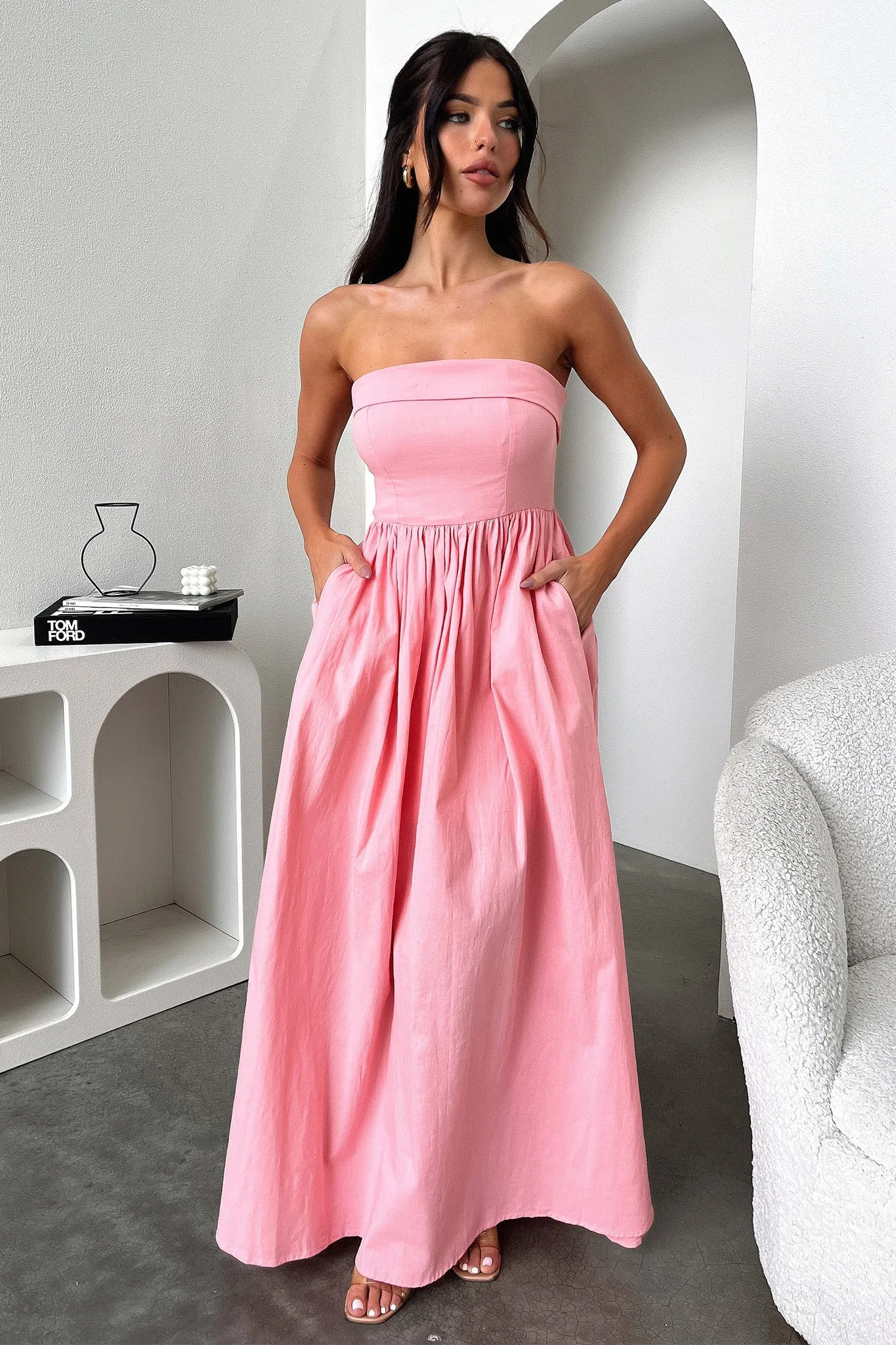 Cornell Maxi Dress - Pink sold by Thats So Fetch