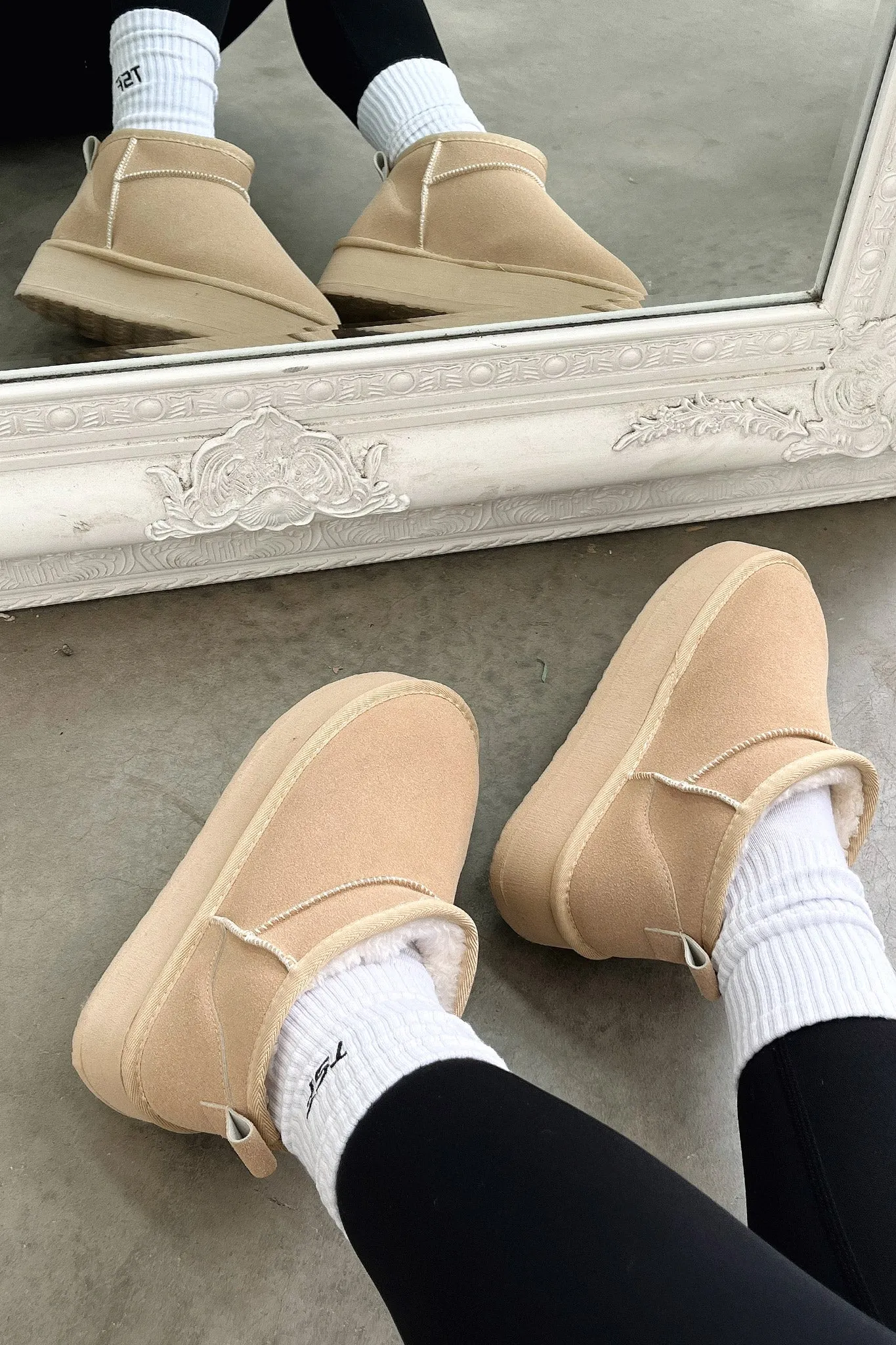 Eesha Platform Boots - Sand sold by Thats So Fetch product image thumbnail 3