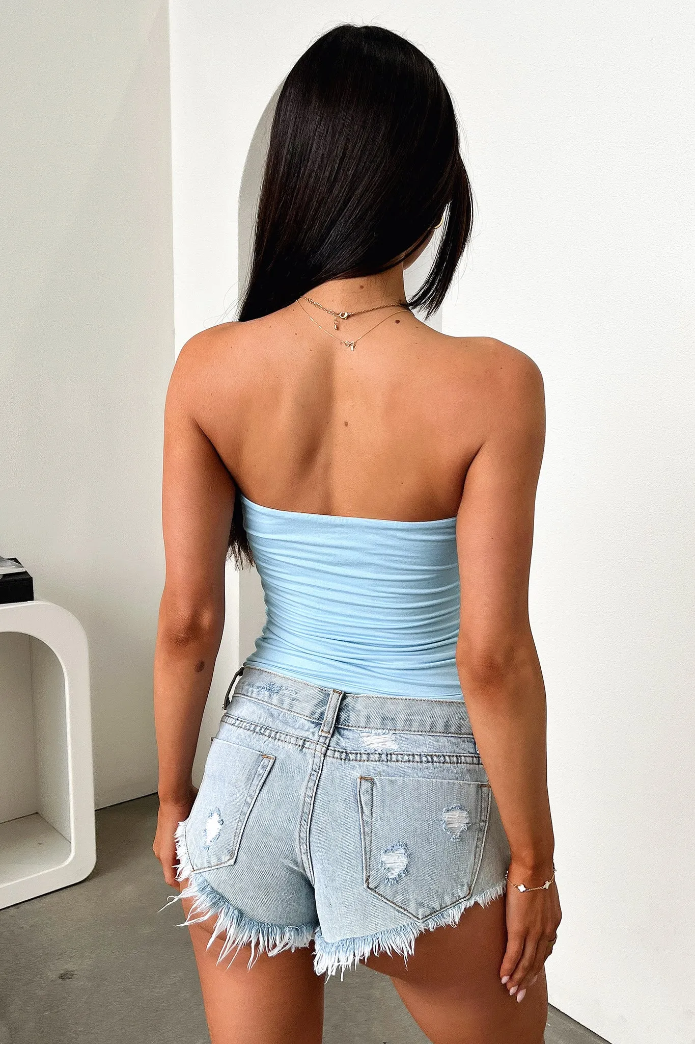 Myah Bandeau Top - Blue sold by Thats So Fetch product image thumbnail 4