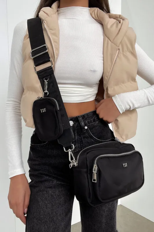Rue Crossbody Bag - Black sold by Thats So Fetch