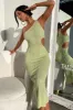 Trami One Shoulder Midi Dress - Green sold by Thats So Fetch