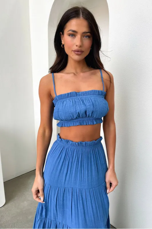 Selina Crop - Royal Blue sold by Thats So Fetch