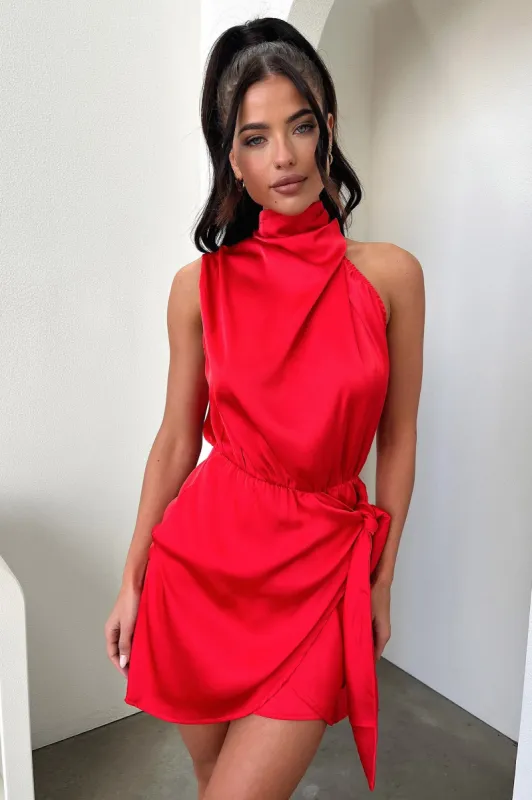 Santorini Mini Dress - Red sold by Thats So Fetch