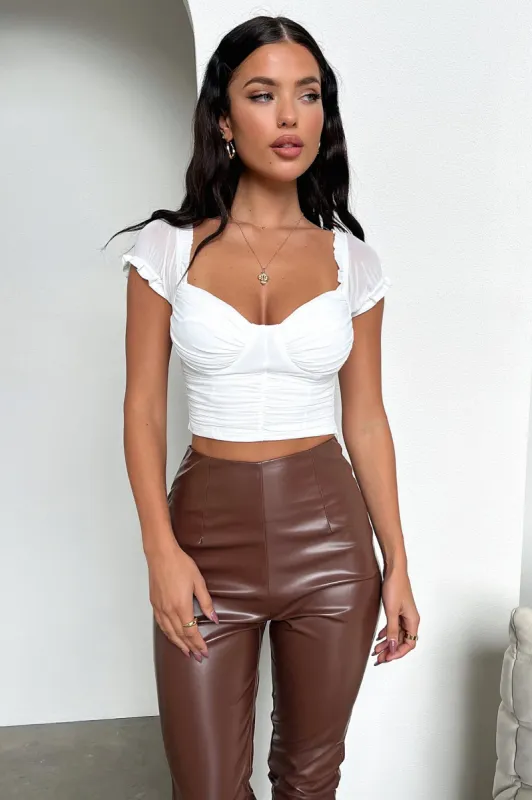 Lynx Crop - White sold by Thats So Fetch