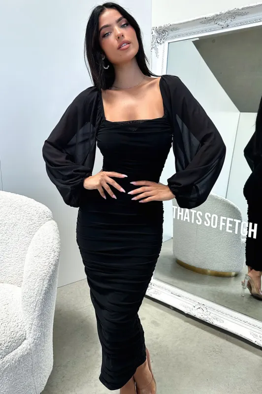 Octavia Maxi Dress - Black sold by Thats So Fetch