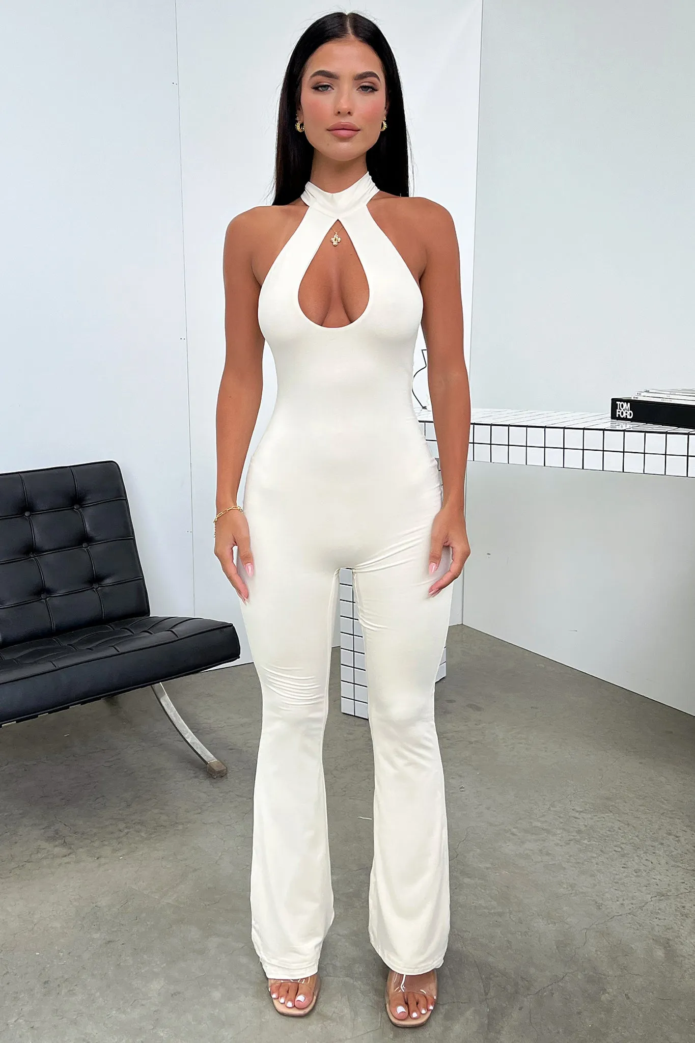 Evoke Jumpsuit - Cream sold by Thats So Fetch product image thumbnail 4