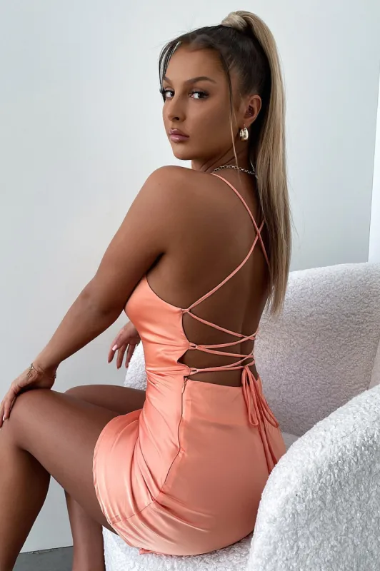 Amaya Dress - Orange sold by Thats So Fetch