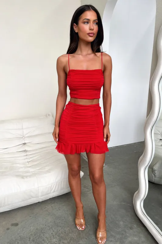 Lucas Skirt - Red sold by Thats So Fetch