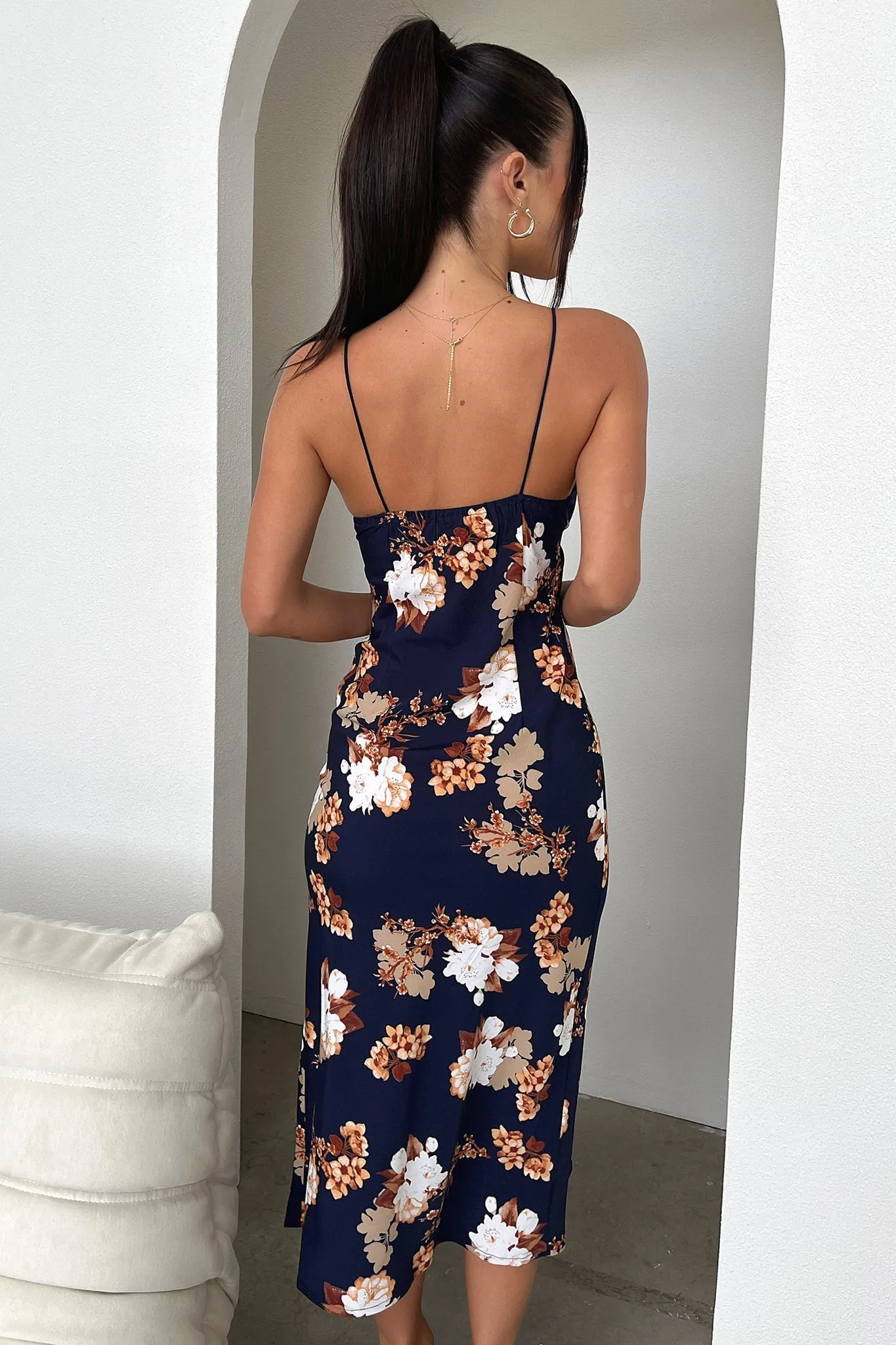 Jennifer Dress - Navy Floral sold by Thats So Fetch product image thumbnail 4