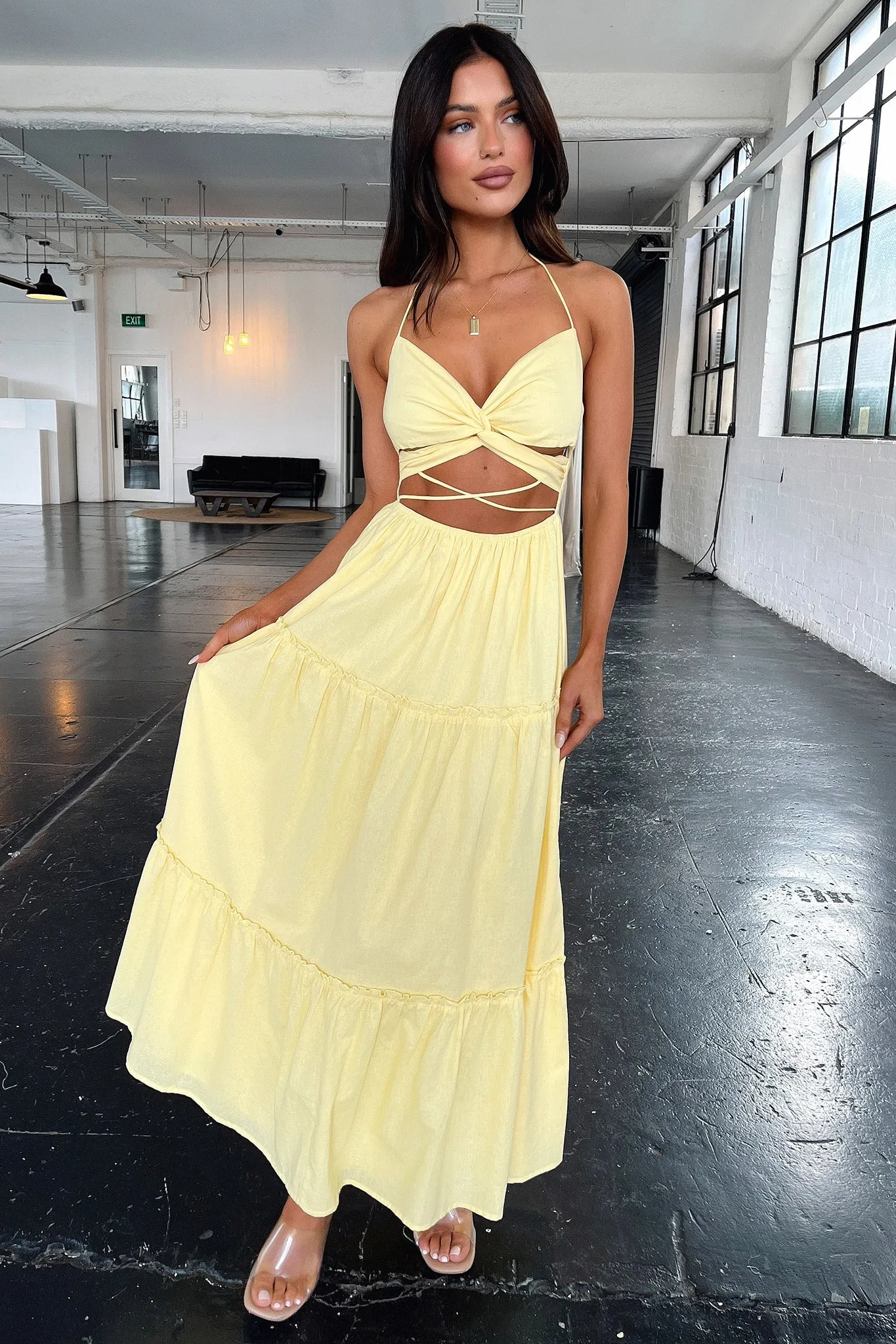 Lucy Maxi Dress - Yellow sold by Thats So Fetch product image thumbnail 3