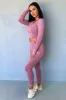 TSF Fox Long Sleeve Crop - Pink sold by Thats So Fetch