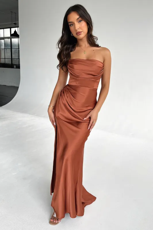 Lola Maxi Dress - Rust sold by Thats So Fetch