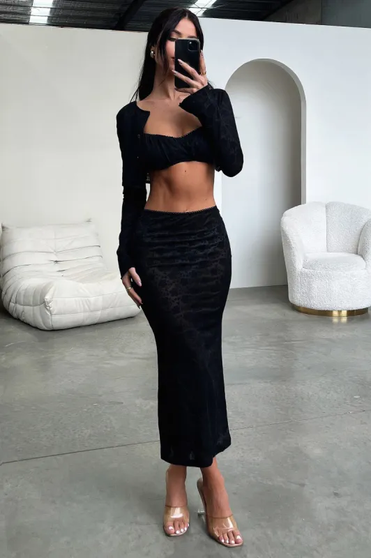 Renoir Maxi Skirt - Black sold by Thats So Fetch