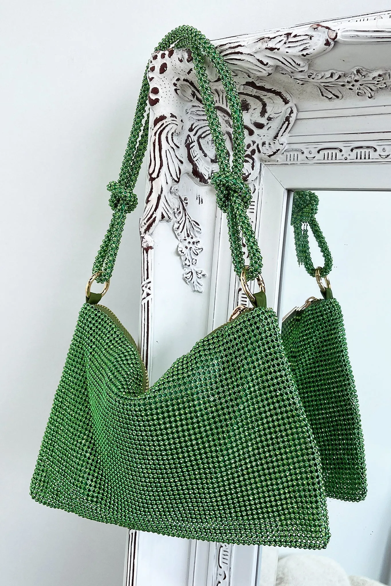 Talia Diamond Bag - Green sold by Thats So Fetch product image thumbnail 2