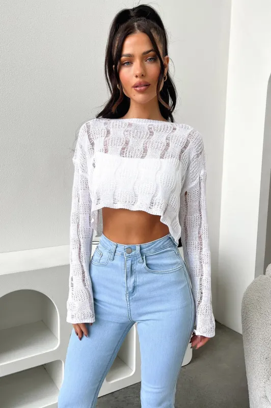 Aryna Knit - White sold by Thats So Fetch