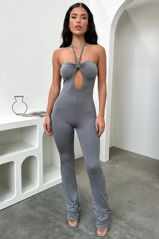 Mischa Jumpsuit - Grey sold by Thats So Fetch