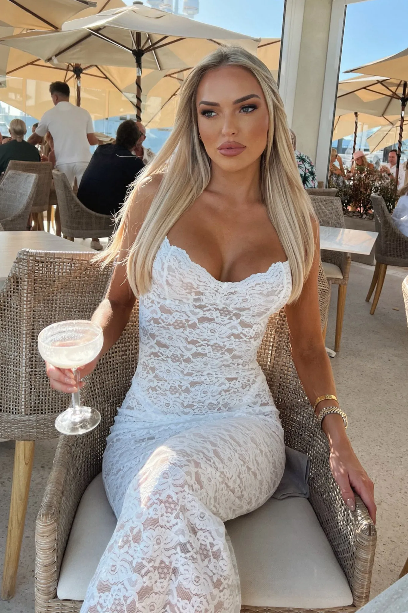 Destiny Midi Dress - White sold by Thats So Fetch product image thumbnail 2