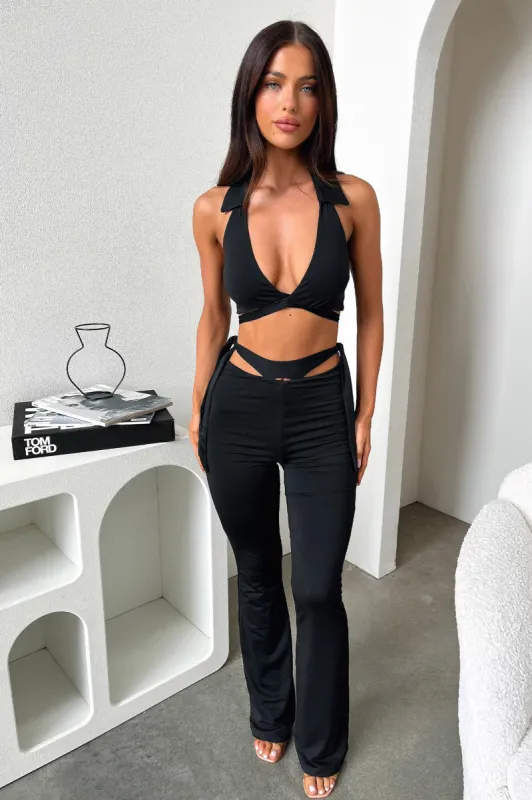 Thia Flare Pants - Black sold by Thats So Fetch