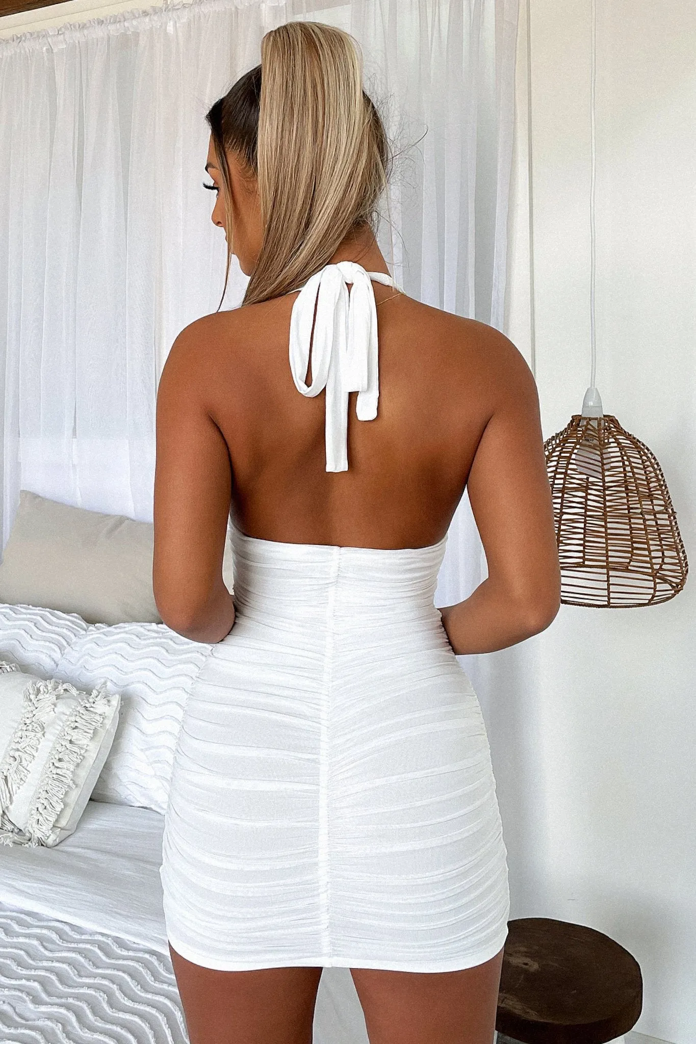 Mink Dress - White sold by Thats So Fetch product image thumbnail 4