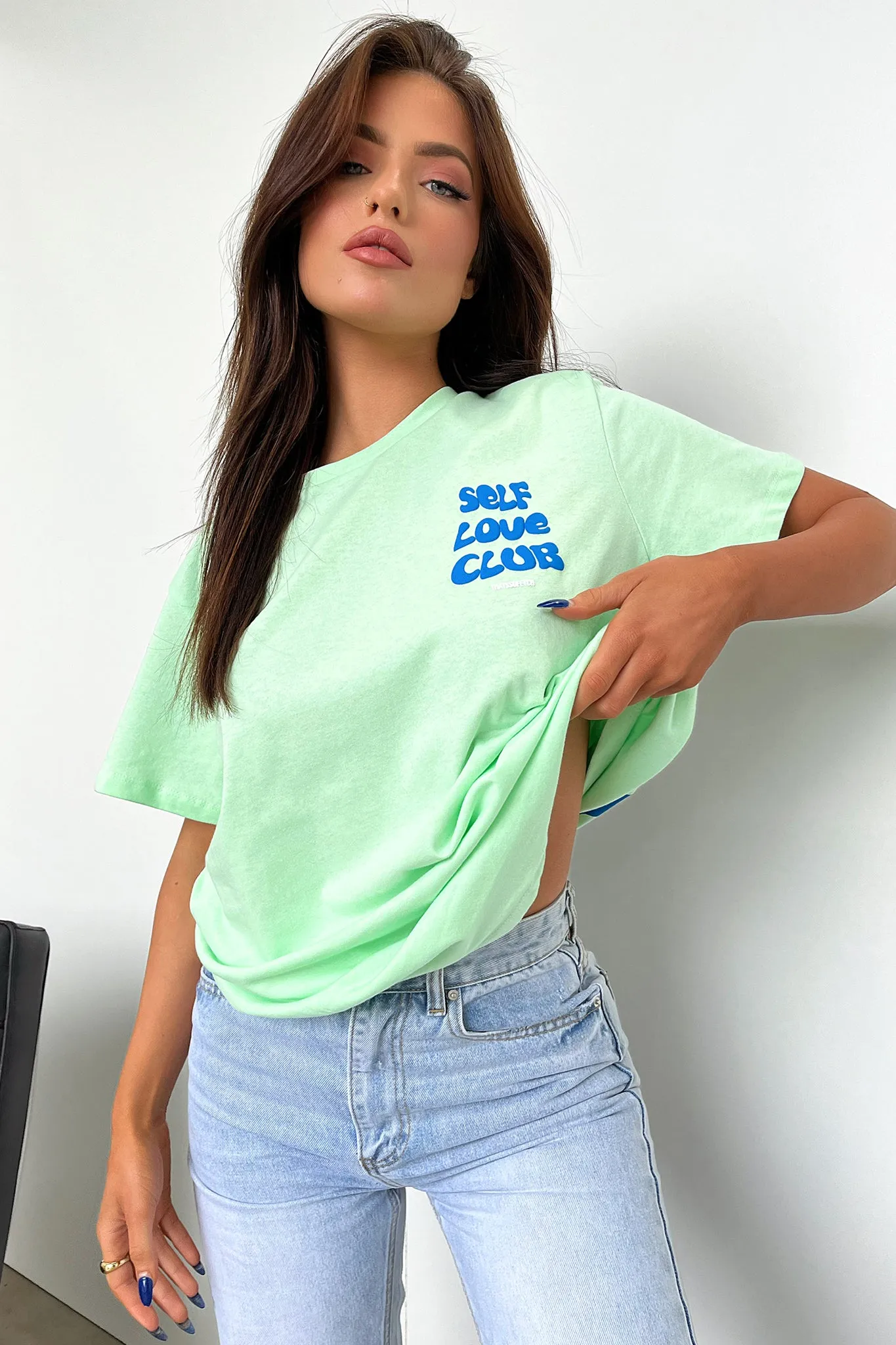 Self Love Tee - Green sold by Thats So Fetch product image thumbnail 2