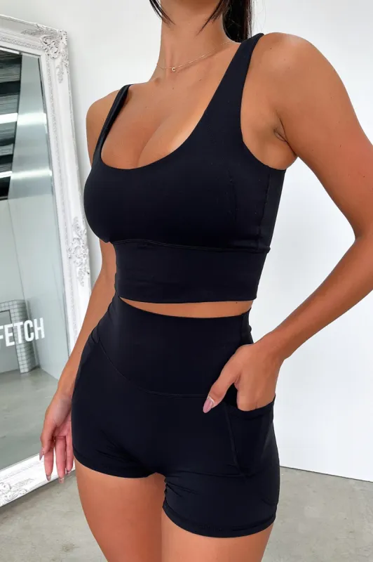 Kian Sports Bra - Black sold by Thats So Fetch