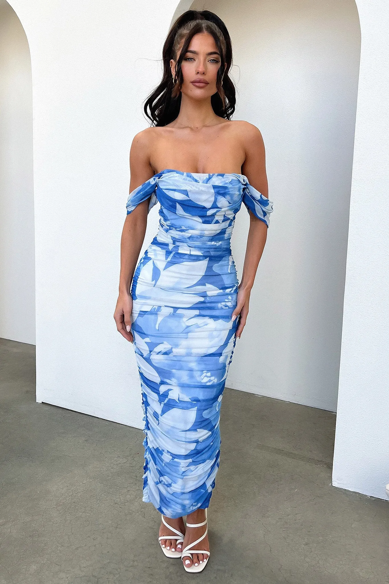 Lucinda Maxi Dress - Blue Floral sold by Thats So Fetch product image thumbnail 5