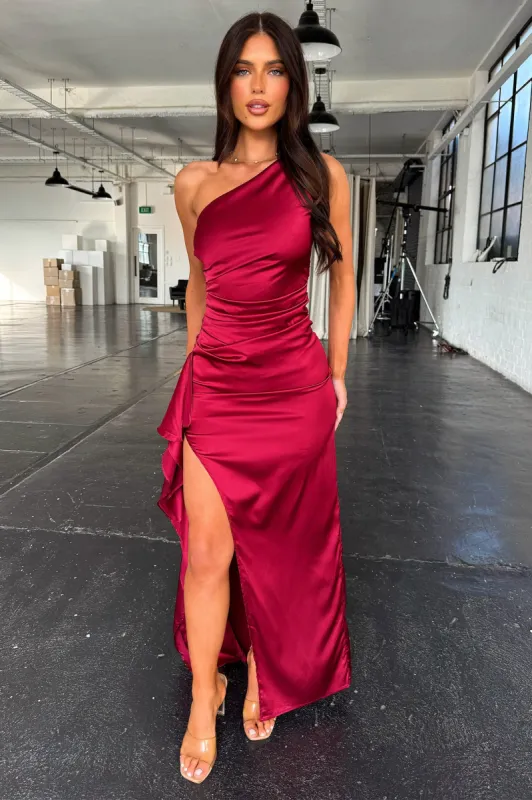 Elianna Maxi Dress - Burgundy sold by Thats So Fetch