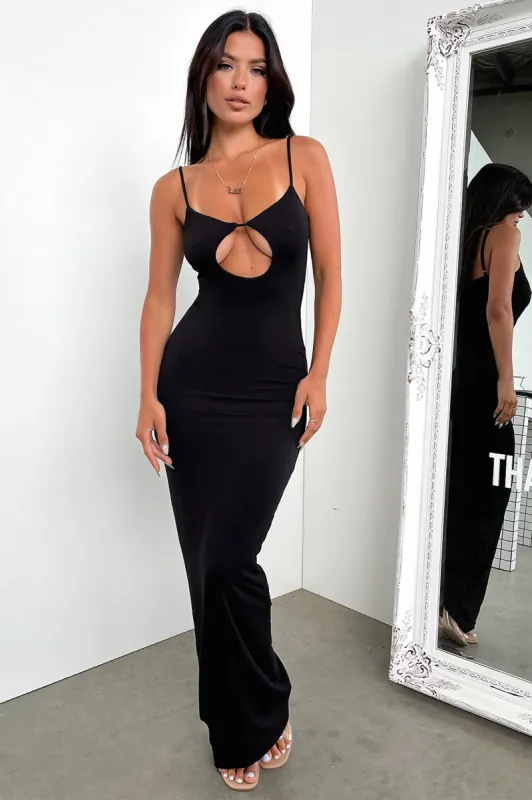 Maya Maxi Dress - Black sold by Thats So Fetch