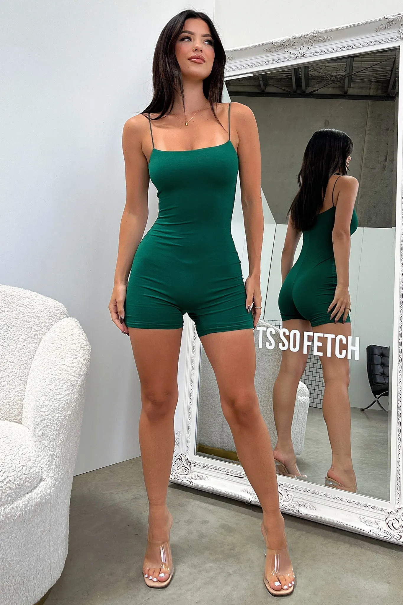 Mace Playsuit - Emerald sold by Thats So Fetch product image thumbnail 2