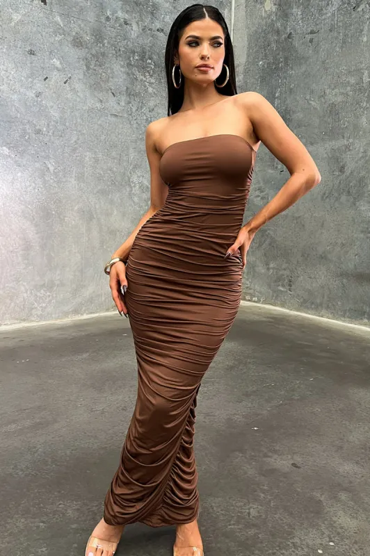 Tonic Maxi Dress - Brown sold by Thats So Fetch