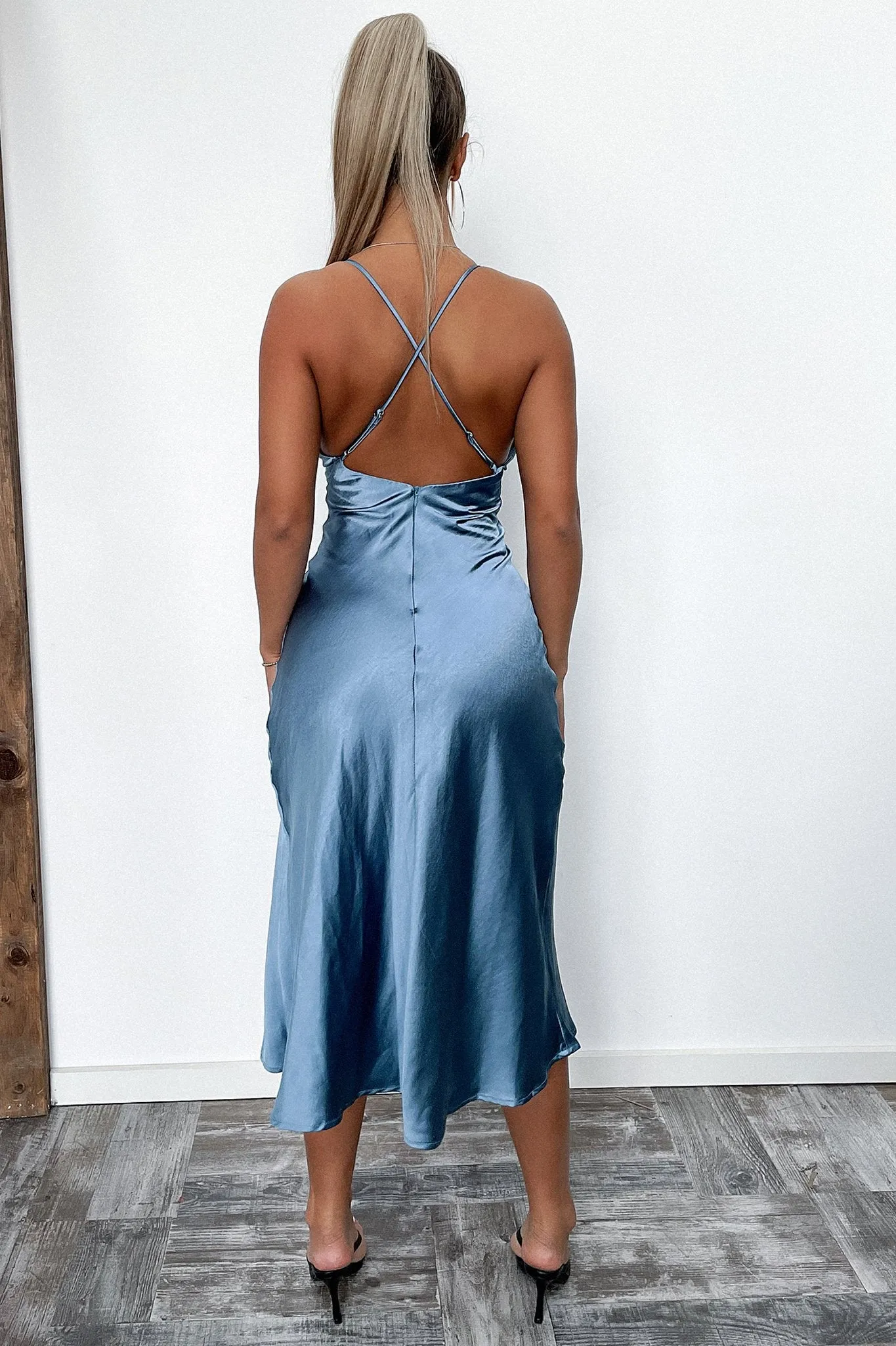 Zora Midi Dress - Blue sold by Thats So Fetch product image thumbnail 5