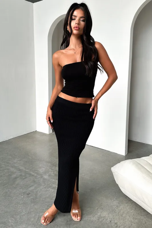Karlie Knit Skirt - Black sold by Thats So Fetch