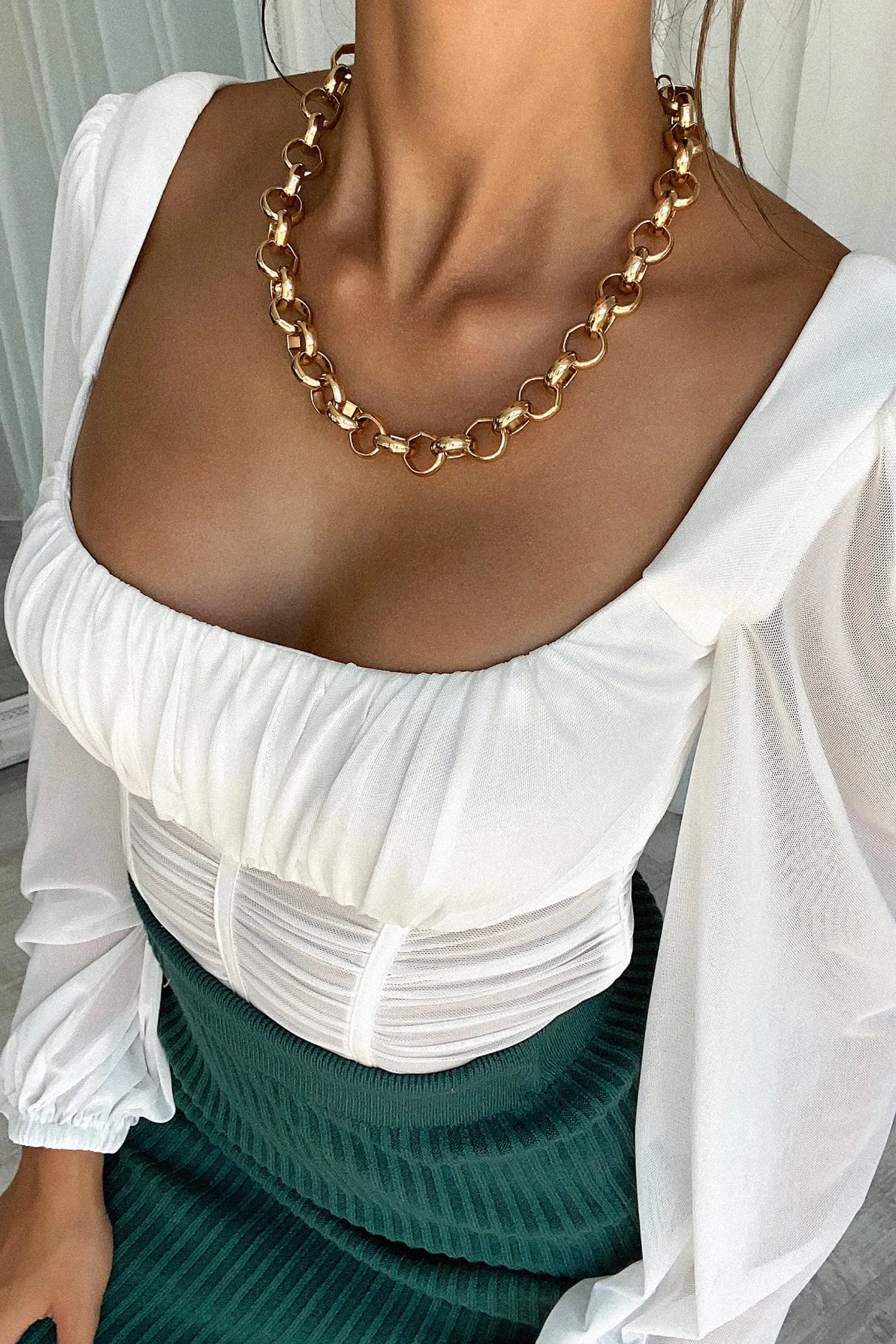 Tara Chunky Chain - Gold sold by Thats So Fetch