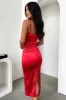 Krista Midi Dress - Red sold by Thats So Fetch