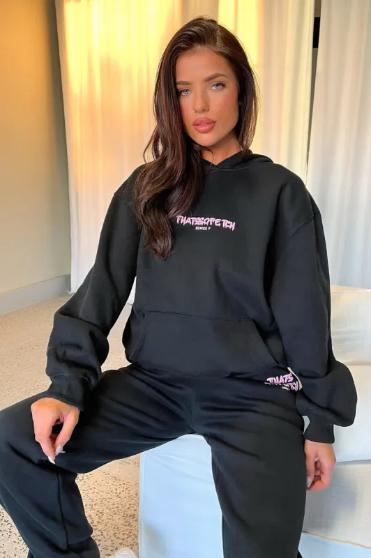 Series 7 Hoodie - Black/Pink sold by Thats So Fetch