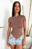 Amos Short Sleeve Tee - Brown sold by Thats So Fetch