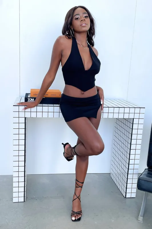 Ingrid Mini Skirt - Black sold by Thats So Fetch