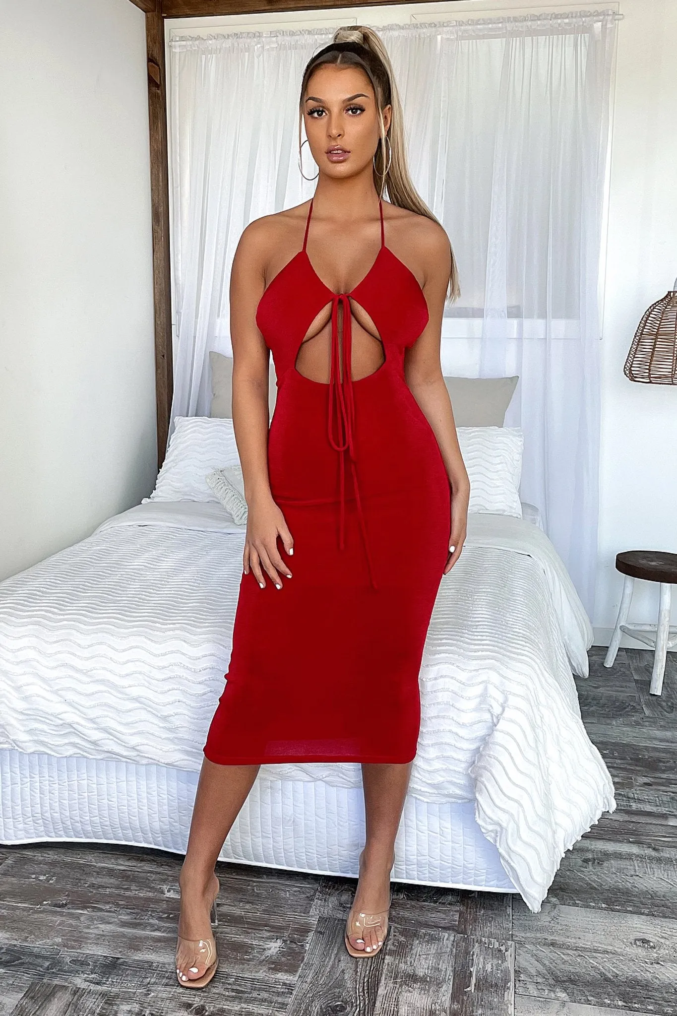 Averta Midi Dress - Red sold by Thats So Fetch product image thumbnail 2