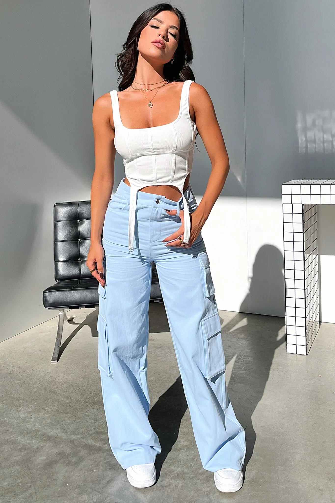 Azriel Corset - White sold by Thats So Fetch product image thumbnail 2