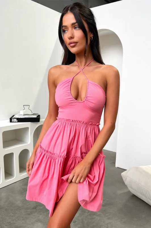 Audrina Mini Dress - Pink sold by Thats So Fetch