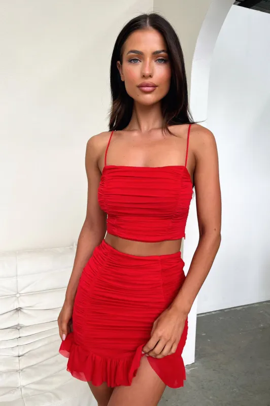 Lucas Crop - Red sold by Thats So Fetch