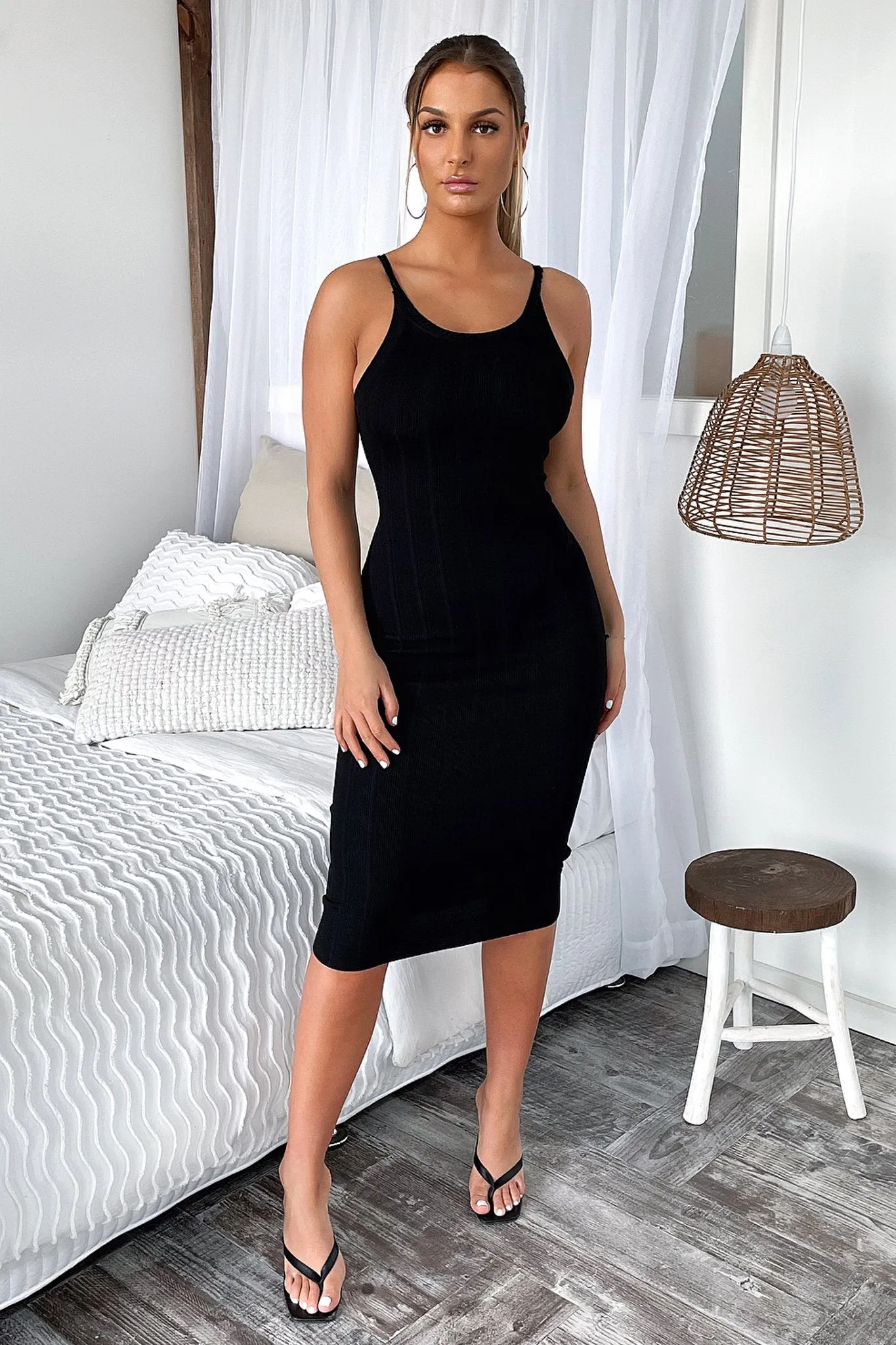 Drift Midi dress - Black sold by Thats So Fetch product image thumbnail 3