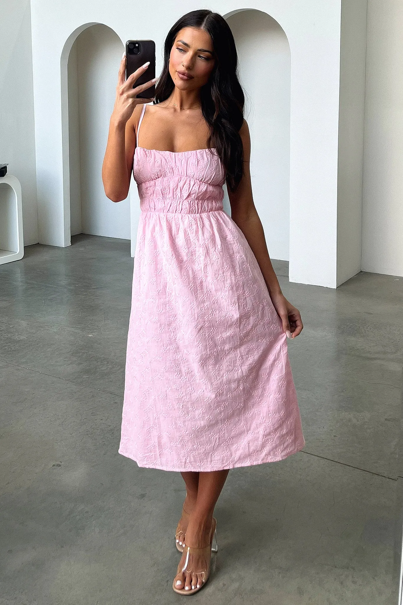 Mik Midi Dress - Pink sold by Thats So Fetch