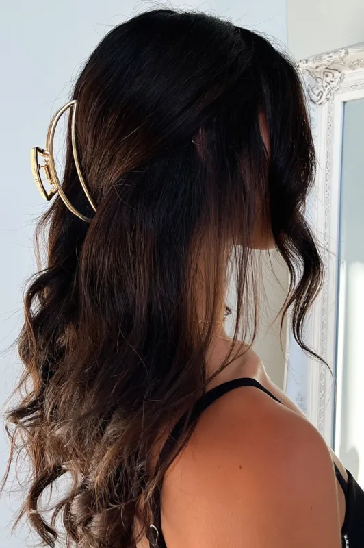 Solano Claw Clip - Gold sold by Thats So Fetch