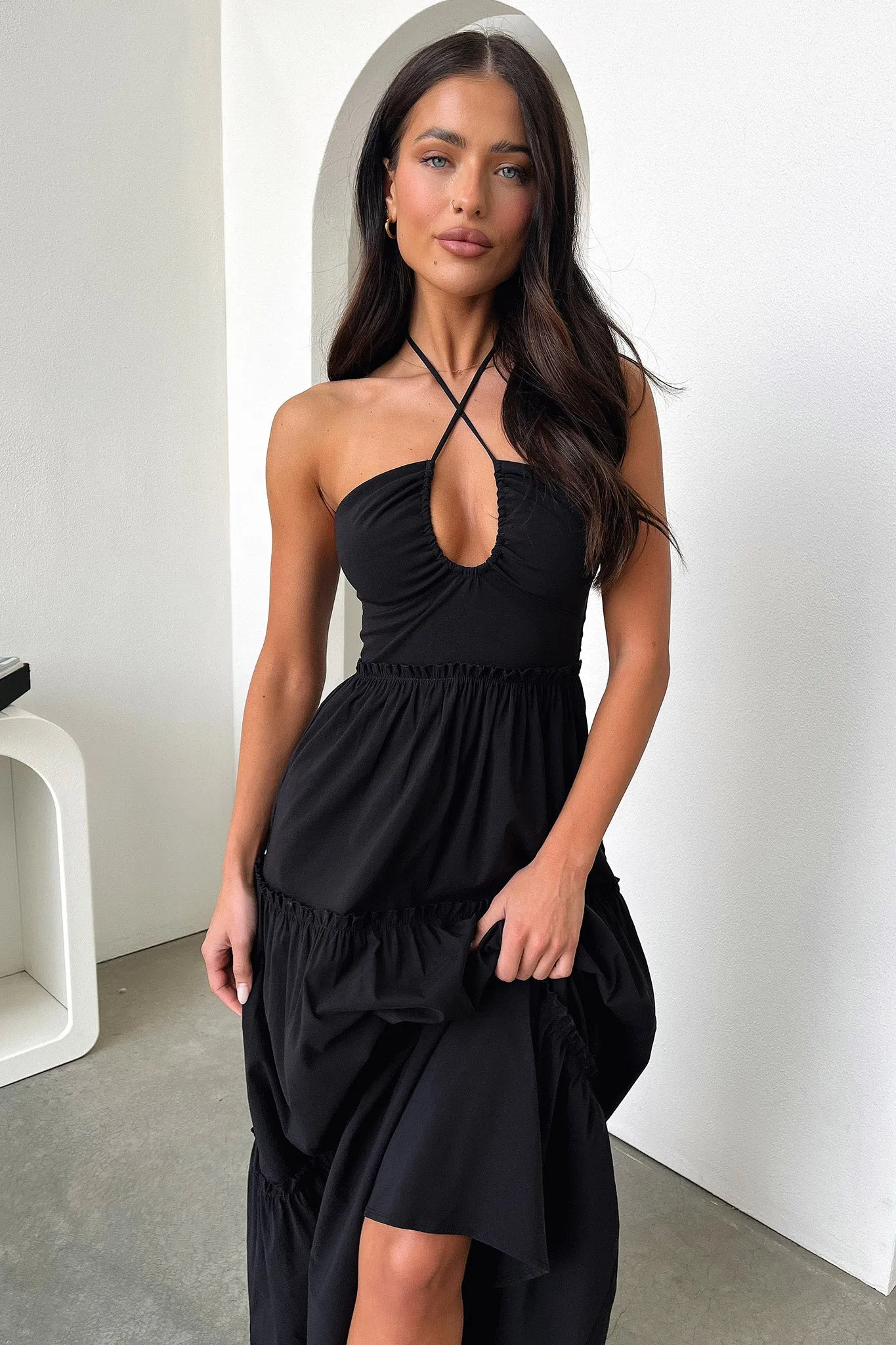 Audrina Maxi Dress - Black sold by Thats So Fetch product image thumbnail 5
