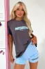 Series 5 Oversized Tee - Charcoal/Blue sold by Thats So Fetch