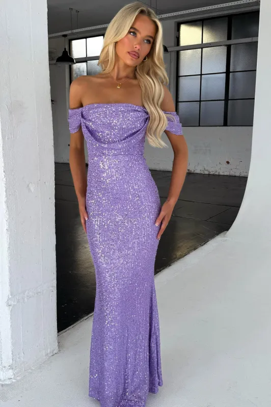 Nara Maxi Dress - Lilac sold by Thats So Fetch